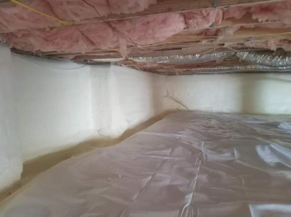 Crawl space encapsulation with closed-cell spray foam for Roof Waterproofing in Mount Pleasant